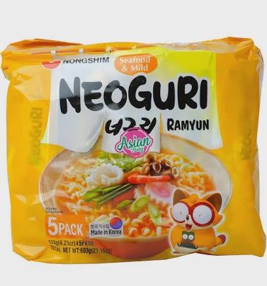 NONGSHIM NEOGURI SEAFOOD MILD 5 PACKS 600G
