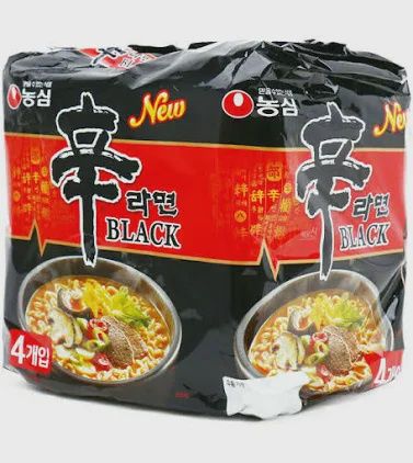 NONGSHIM PREMIUM SHIM RAMYUN BLACK 4 PACKS 520G