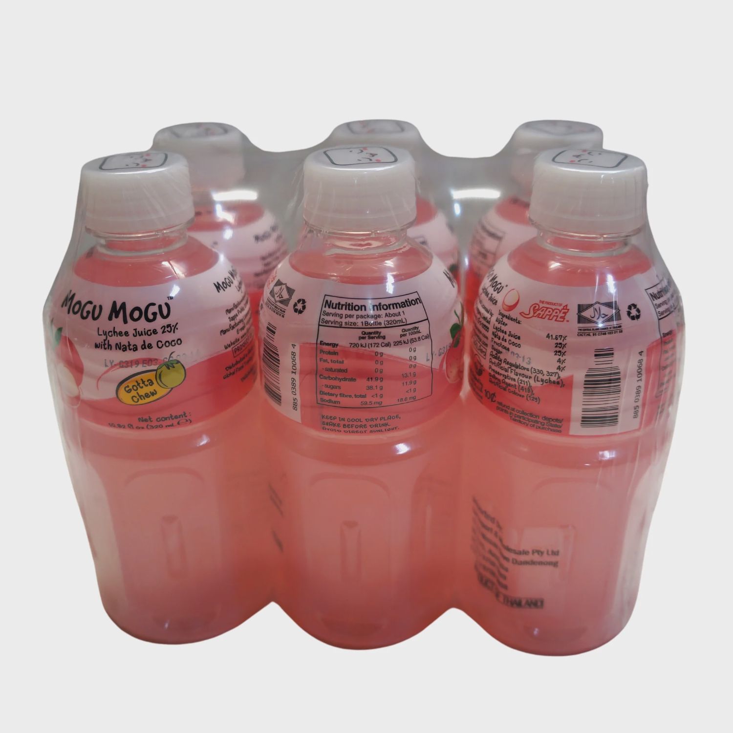 *MOGU PINK GUAVA W/NATA DECOCO X6 BOT