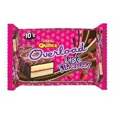*JNJ OVERLOAD QUAKE  CHOCO STRAW 10 X 30G
