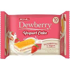 *JNJ DEWBERRY YOGURT CAKE  STRAW 10 X 25G