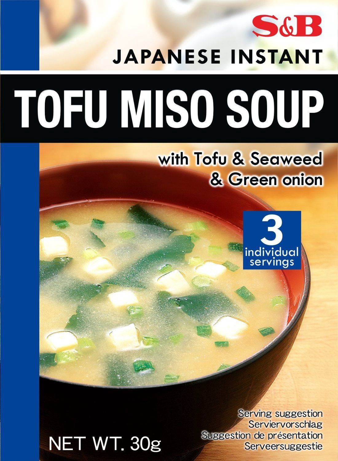 S &amp; B INSTANT TOFU MISO SOUP 30G*3S