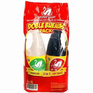 SILVER SWAN DOUBLE BUENAS VINEGAR AND SOY SAUCE  1L X 2