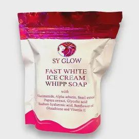 SY GLOW FAST WHITE ICE CREAM WHIPP SOAP 125G