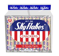 *MY SAN SKYFLAKES PLAIN CRACKERS TRANSPARENT TYPE 25GX10