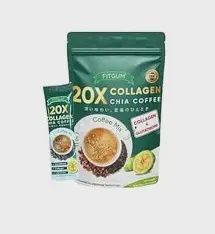 FIT GUM COLLAGEN CHIA COFFEE 12G X 20&#39;S