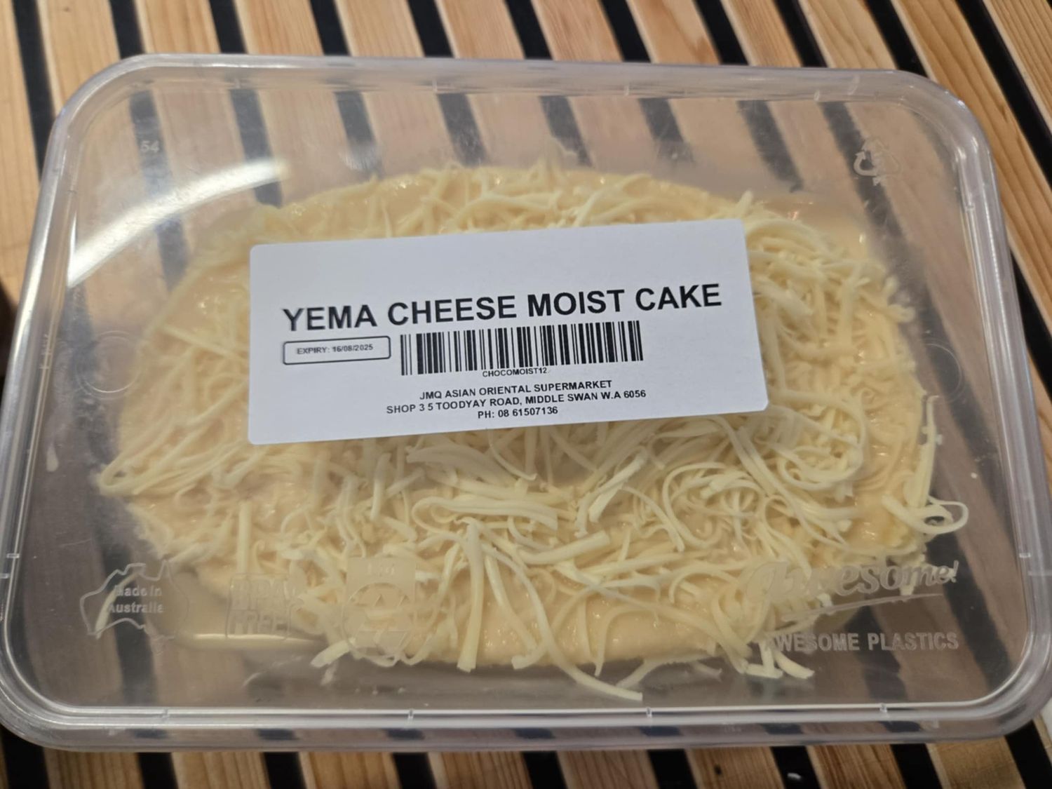 JMQ YEMA  MOIST CHEESE CAKE IN TUB