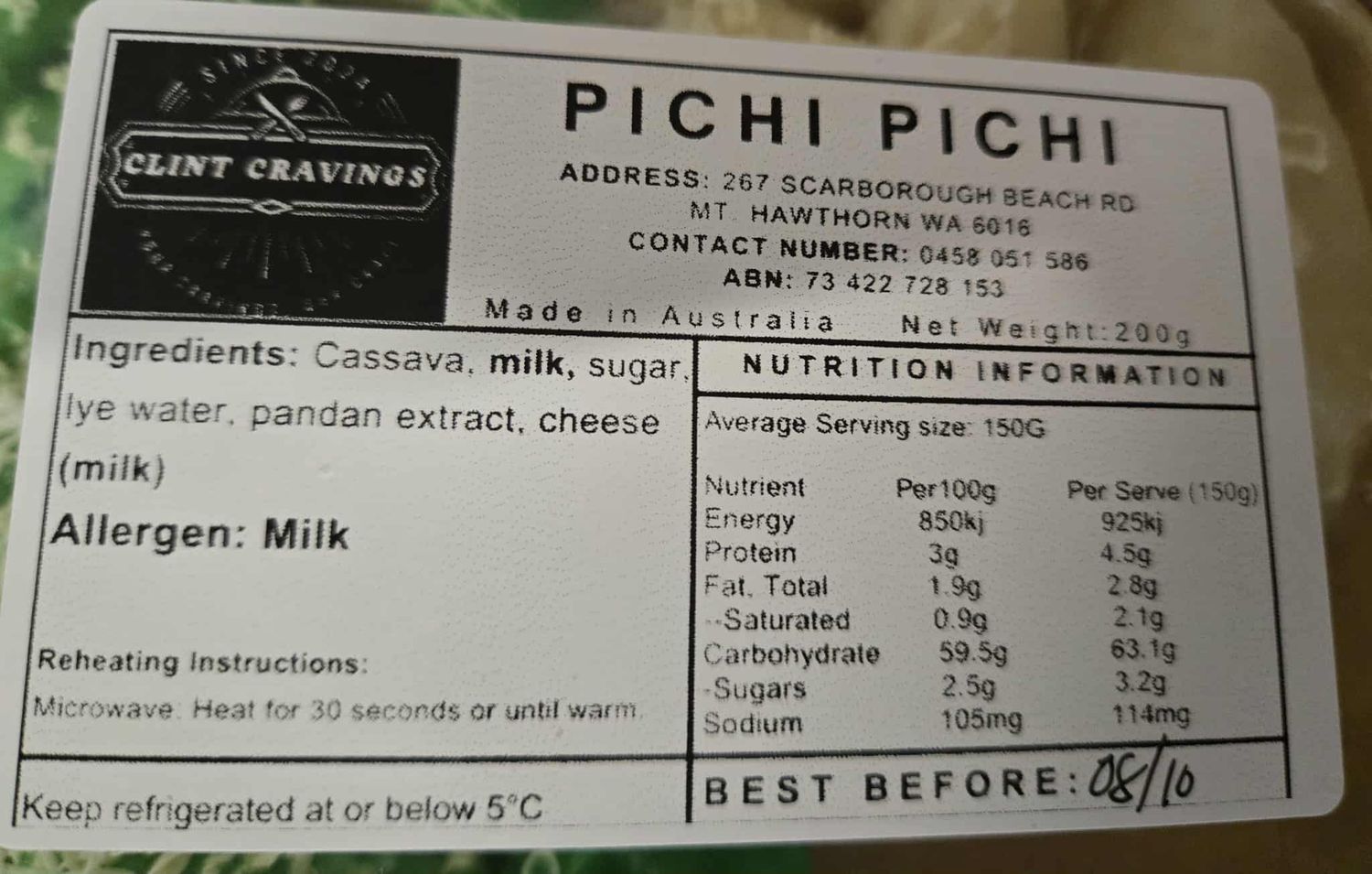 CLINT CRAVINGS PICHI PICHI