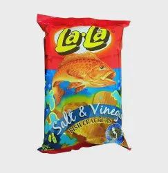 *LALA SALT&amp;VINEGAR FISH CRACKERS 100G