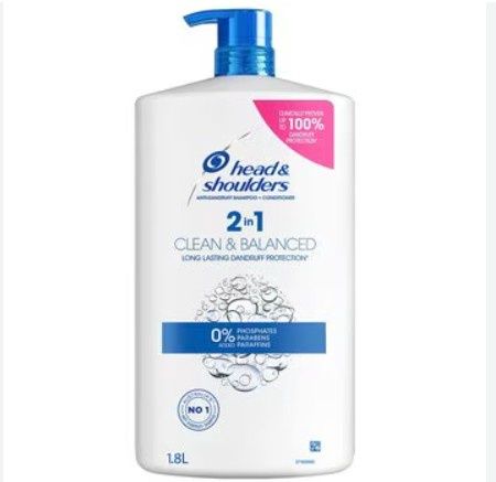 *H/S 2 IN 1 SHAMPOO CLEAN AND BALANCE  1.8L