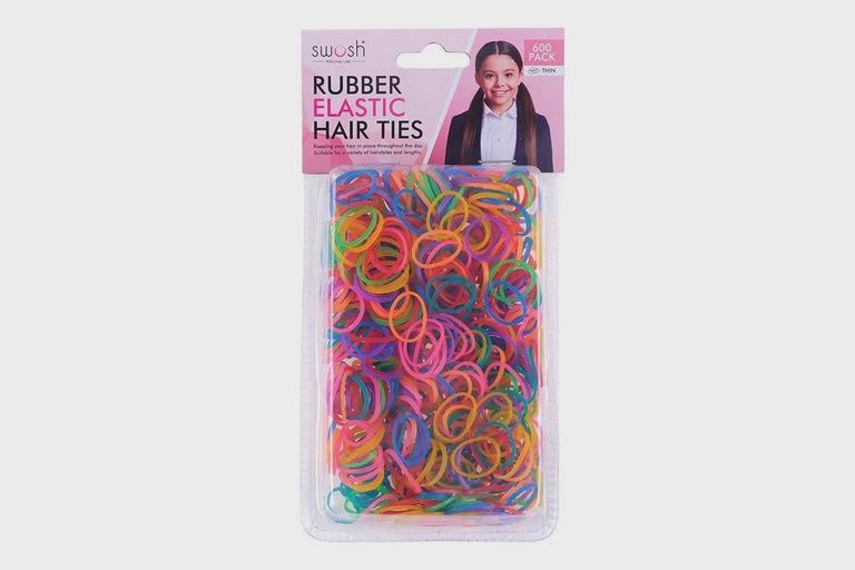 *SWOSH RUBBER ELASTIC HAIR TIES 600PK