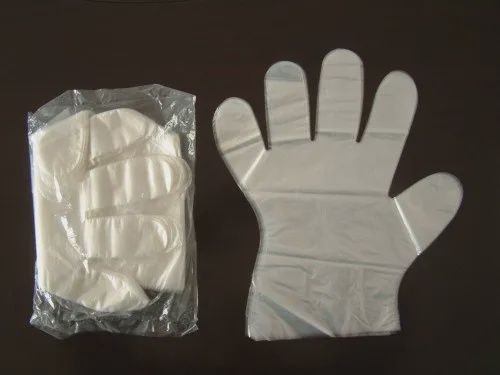 *PE GLOVES 500PCS/BOX MEDIUM