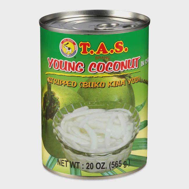 TAS YOUNG COCONUT MEATW/SYRUP STRIPE 565G