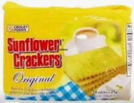 * SUNFLOWER CRACKERS ORIGINAL FLAVOUR 10 X 25G