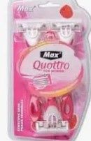 *MAX QUOTTRO FOR WOMEN (BLADES/RAZOR) 3/PACK