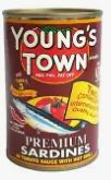 YOUNG'S TOWN SARDINES IN TOMATO SAUCE WITH HOT CHILLI 155G