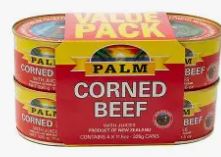 PALM CORNED BEEF NZ 326G X 4