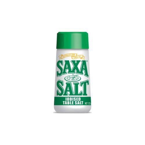 SAXA IODISED TABLE SALT  PIC/PK 125G