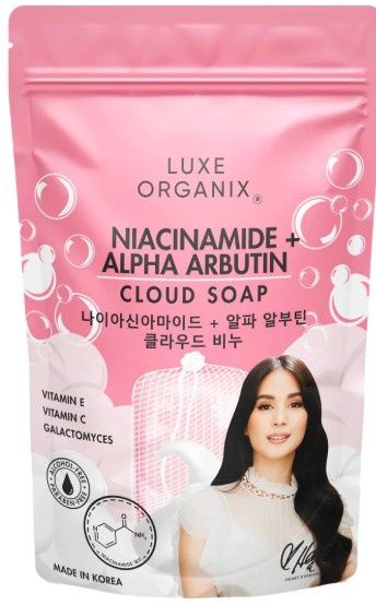 LUXE ORGANIX NIACIANMIDE + ALPHA ARBUTIN CLOUD SOAP