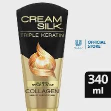 CREAMSILK TRIPLE KERATIN REP SHINE 340ML