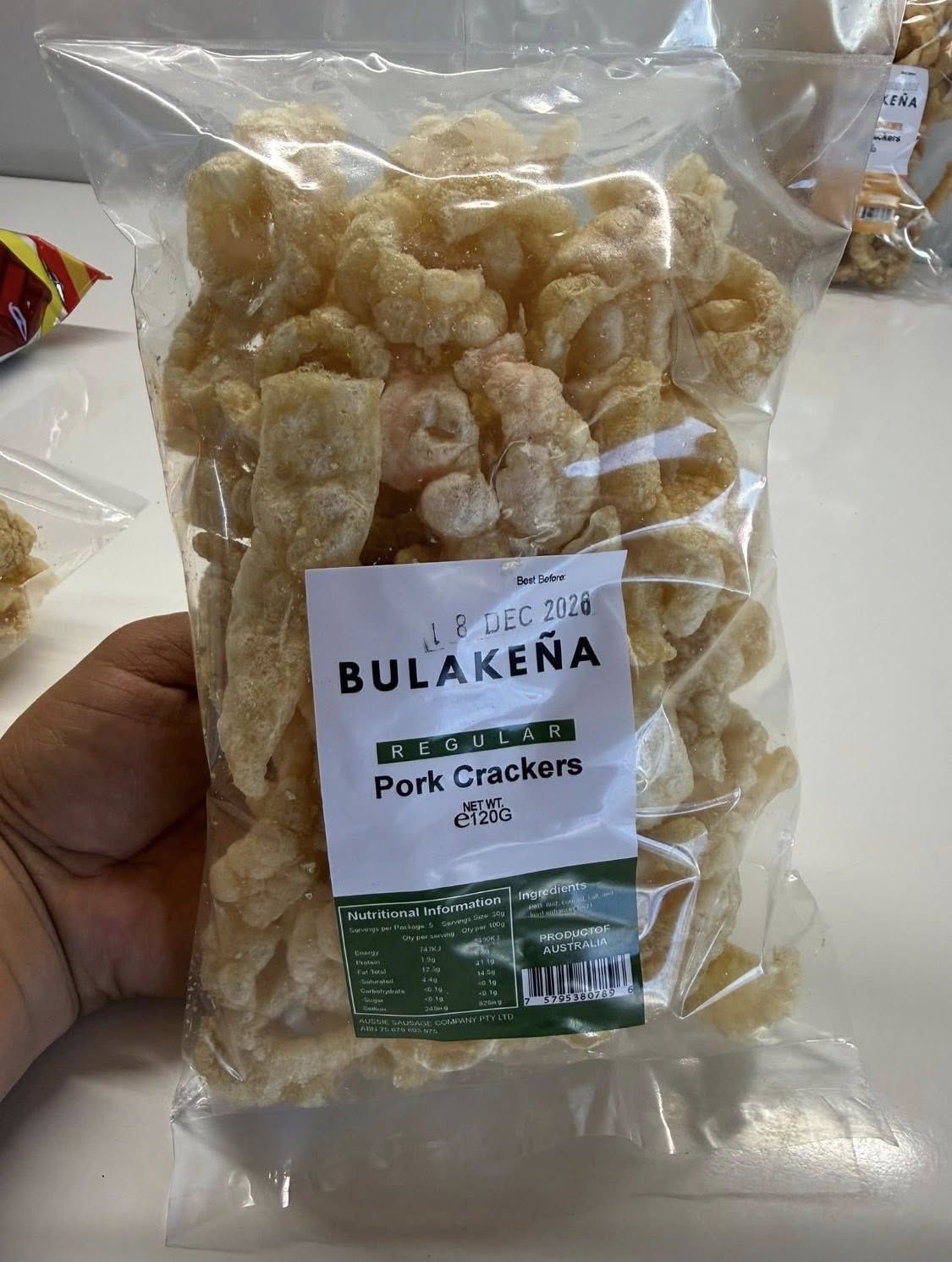 *BULAKENA CRACKLING REGULAR (GREEN) 120G