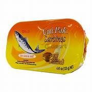 UNIPAK SARDINES IN TOMATO SPICY OIL  IN CLUB CAN 100G