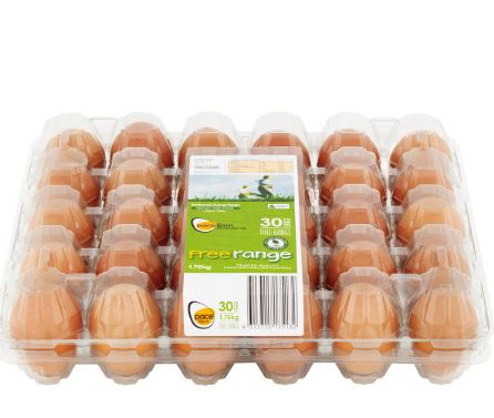 GOLDEN EGGS FREE RANGE 30PK L