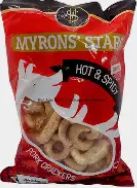 *MYRONS STAR PORK CRACKERS HOT AND SPICY 150G