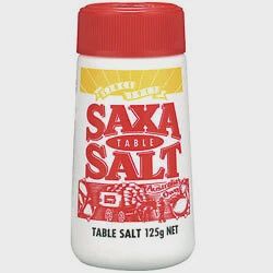 SAXA IODISED TABLE SALT PIC/PK 125G