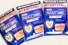 BIOGESIC 500MG 8+2PCKS TRAVEL PK