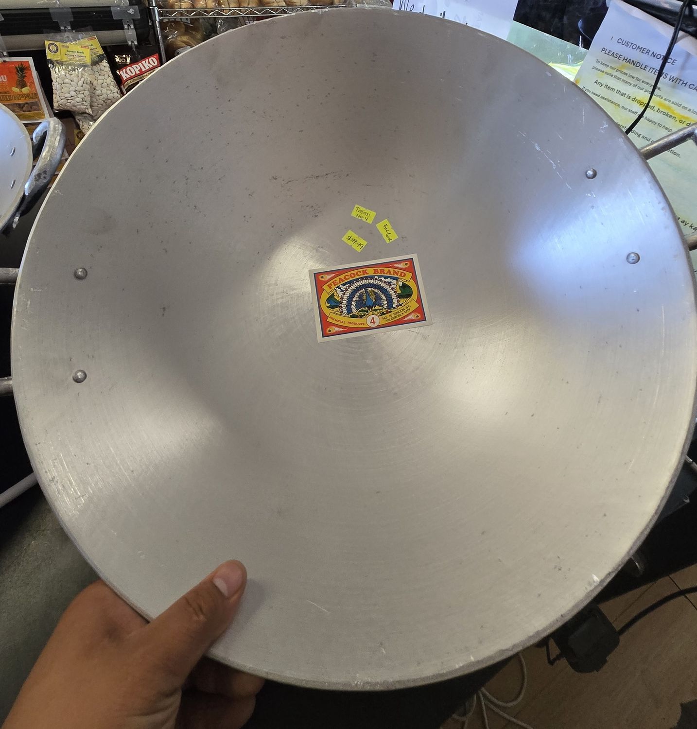 *PEACOCK TALIASI (NO. 4) 2 -HANDED WOK