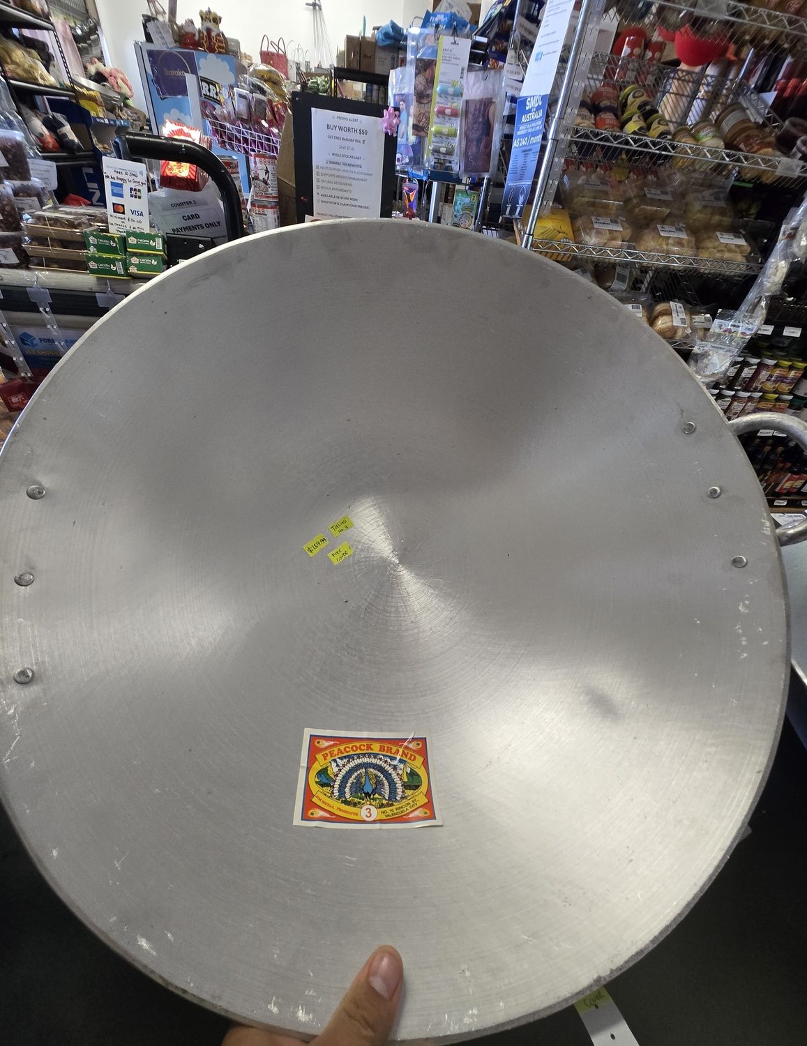 *PEACOCK TALIASI (NO. 3) 2 -HANDED WOK