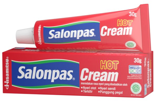 *SALONPAS CREAM HOT.(RED) 30G