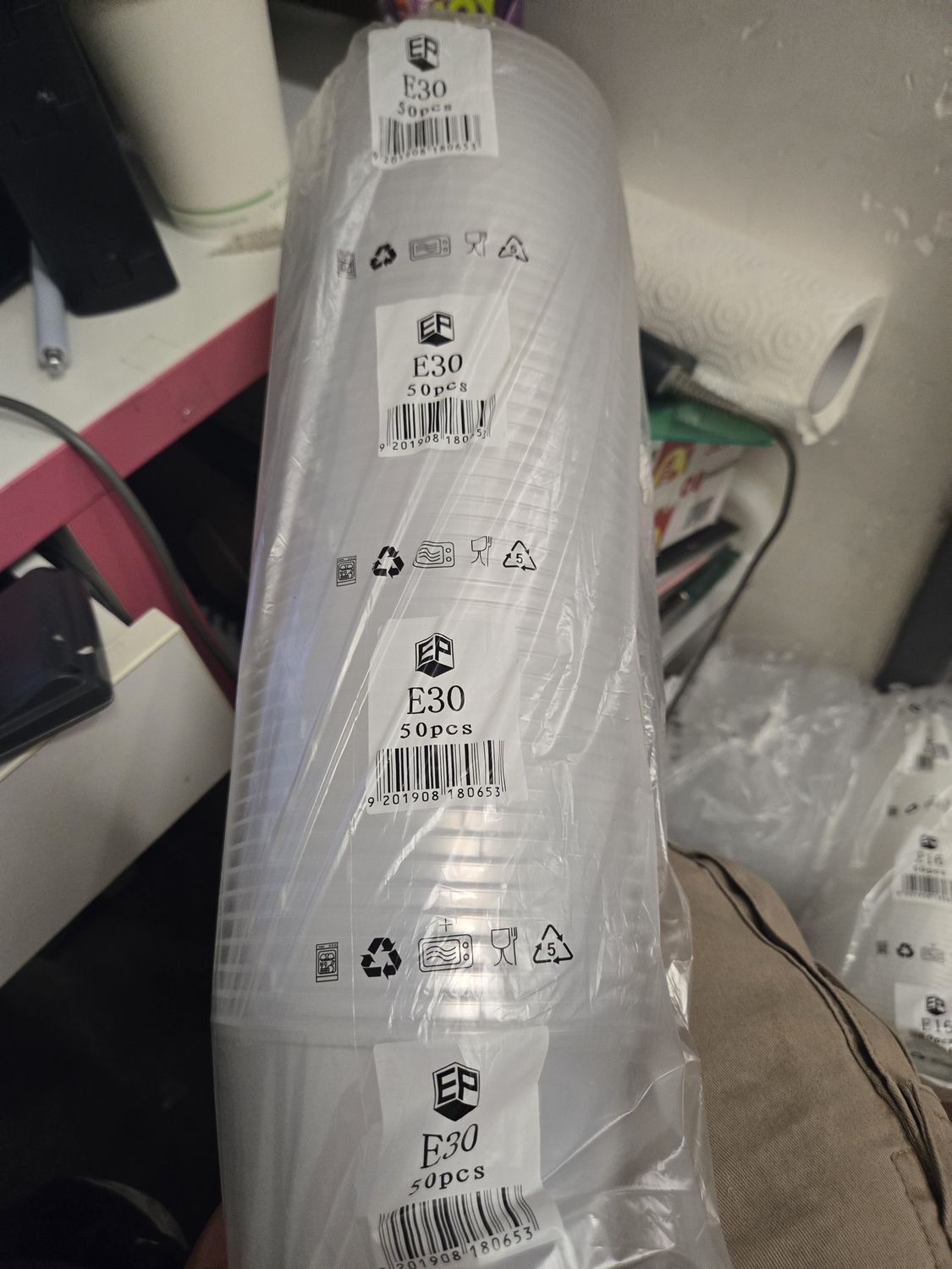 *E30 ROUND CONTAINER (L) 50PCS