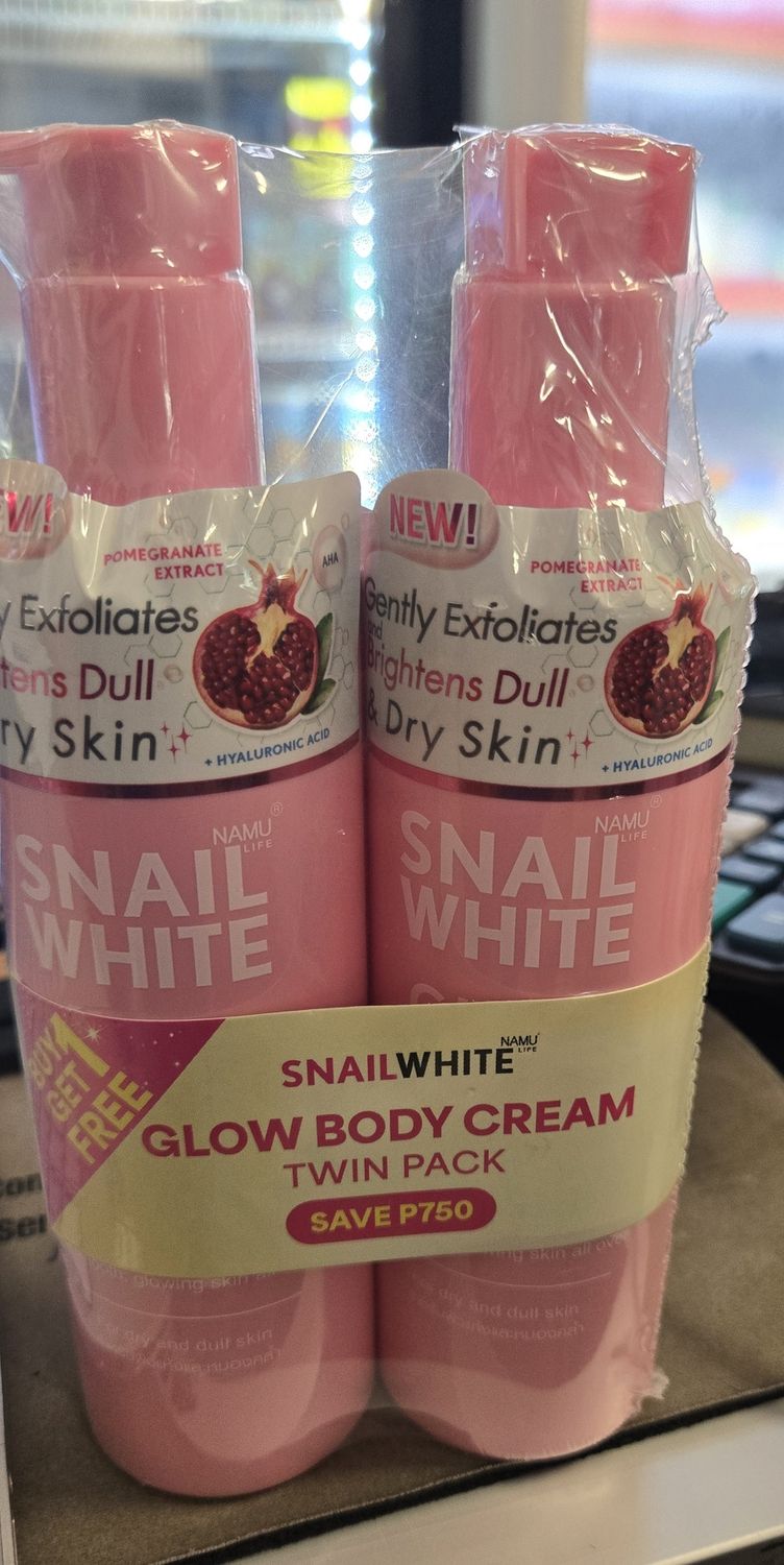SNAIL WHITE GLOW BODY CREAM TWINPACK