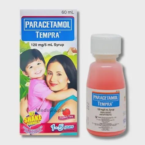 PARACETAMOL TEMPRA 1-5YO STRAWBERRY 120MG