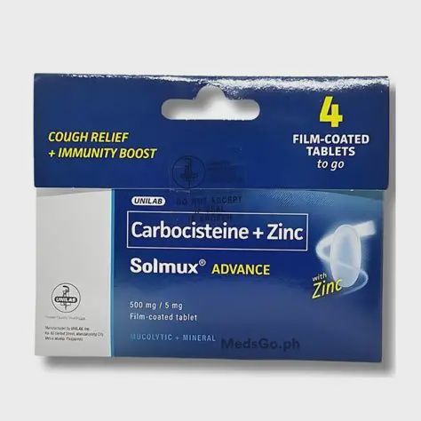 SOLMUX ADVANCE 500MG*4 TAB