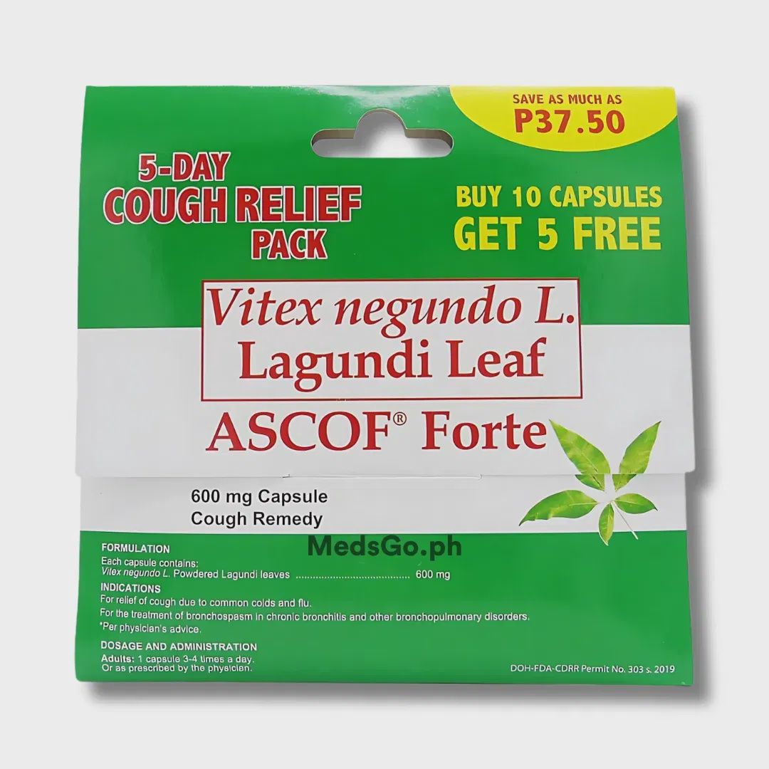 ASCOF FORTE LAGUNDI LEAF 15CAP*600MG