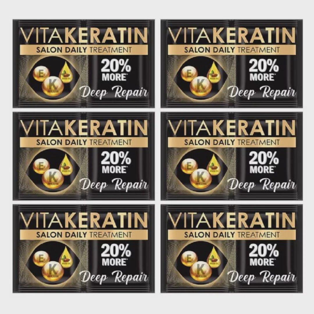 VITA KERATIN SALON HAIR TREATMENT DEEP REPAIR  22ML*6S