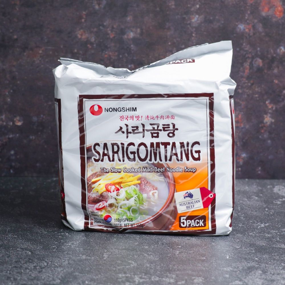 NONGSHIM SARIGOMTANG BEEF NOODLE SOUP 110G*5PCKS