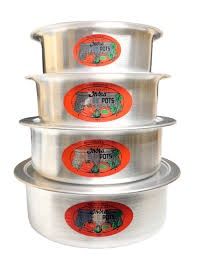 *INDIA ALUMINUM POT 14CM-30M 1 SET