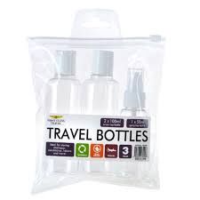 *2 X BOTTLES/ 1 X SPRAY BOTTLES TRAVEL SETS