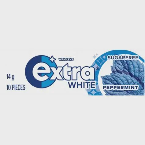 *WRIGLEYS EXTRA WHITE PEPPERMENT 14G