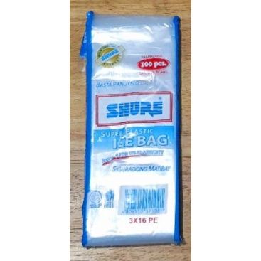 *SHURE ICE BAG 3X16 PE 100PCS