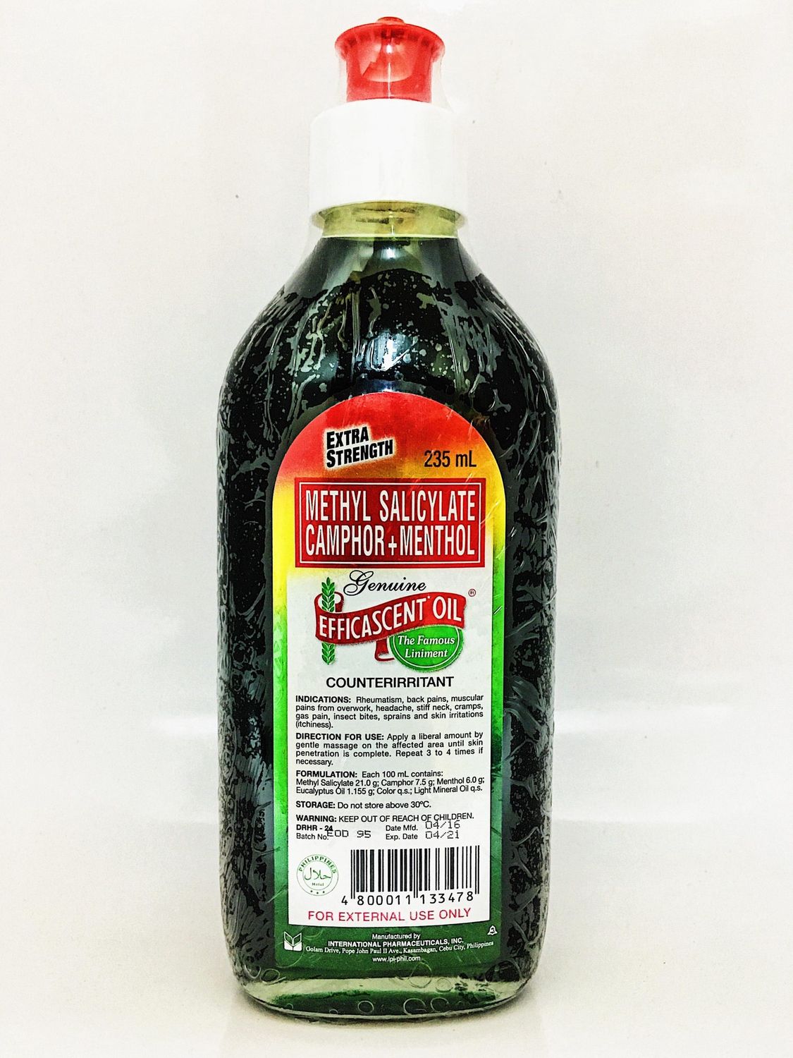 *EFFICASCENT OIL EXTRA STRENGHT 235ML