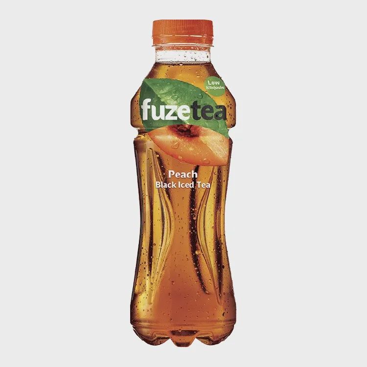 *FUZE PEACH &amp; BLACK ICED TEA 500ML