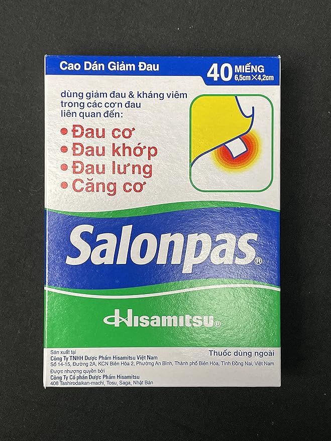 *SALONPAS PAIN PATCH 40'S
