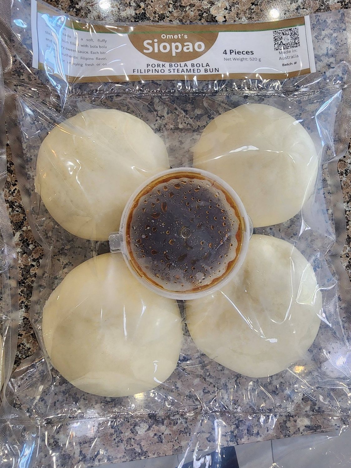 *OMET'S SIOPAO BOLA BOLA 4PCS