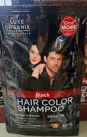 LUXE ORGANIX HAIR CLR SHAMPOO BLACK 40ML