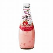 *COCO ROYAL COCONUT MILK W/ STRAWBERRY AND NATA DE COCO  290ML